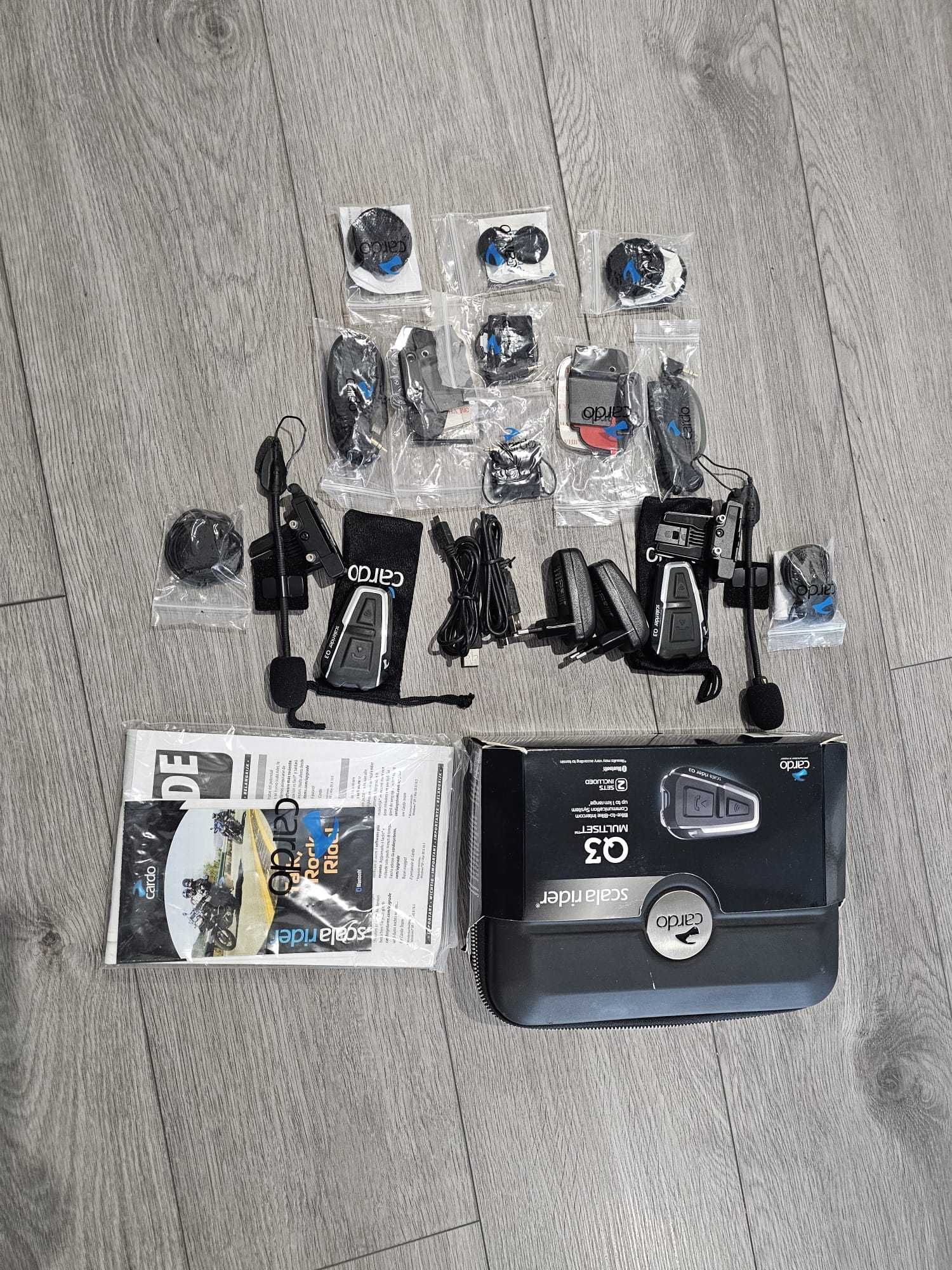 Intercomunicadores p/Capacete Mota Cardo Scala Rider Q3 Multiset