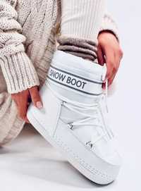 Snow Boots Krótkie Sims White