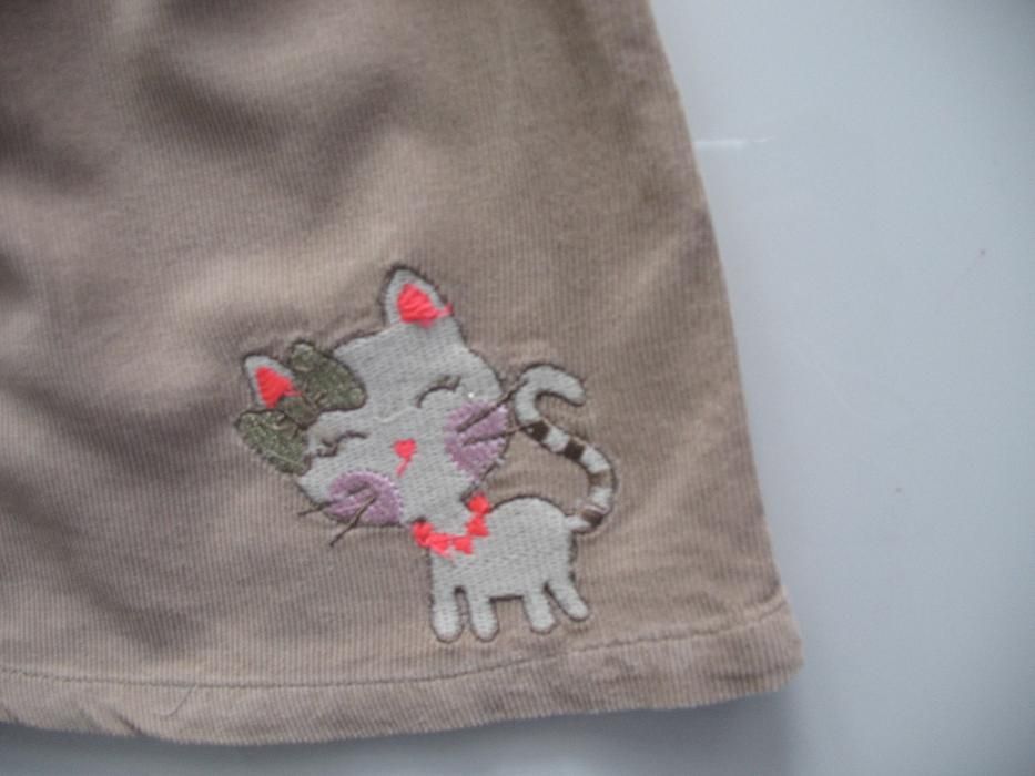 Spódniczka na szelkach z kotkiem Reserved rozmiar 62