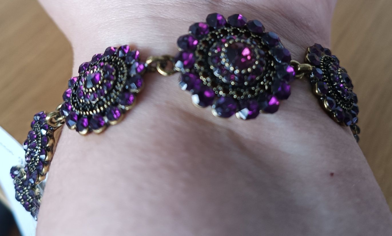 Pulseira cor beringela