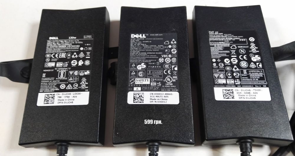 Зарядка блок питания ноутбука Dell HP 65W 90W 120 130 W