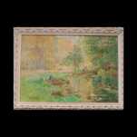Quadro de Oleo de Mr. Bartey Pasionista Impressionista Francês Séc XIX