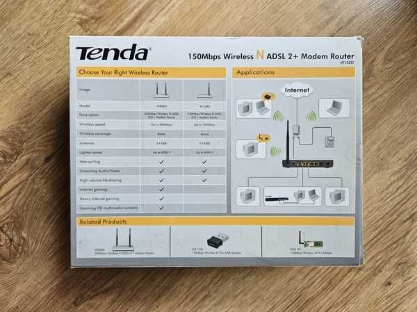 Modem Router ADSL2+ Tenda W150D