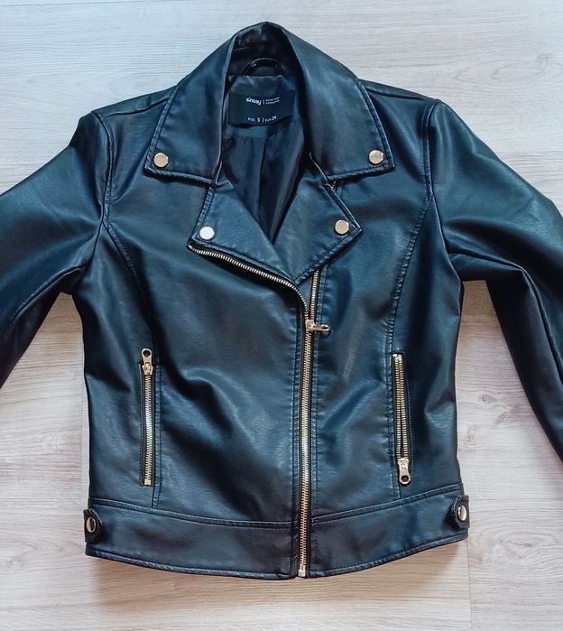 Kurtka katana ala skóra czarna rozm S 36