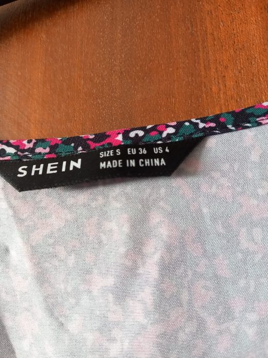 Vestido em polyester Shein