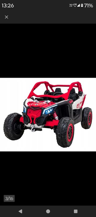 Maveric Autko dla dzieci na akumulator  4x200 Watt 24 V