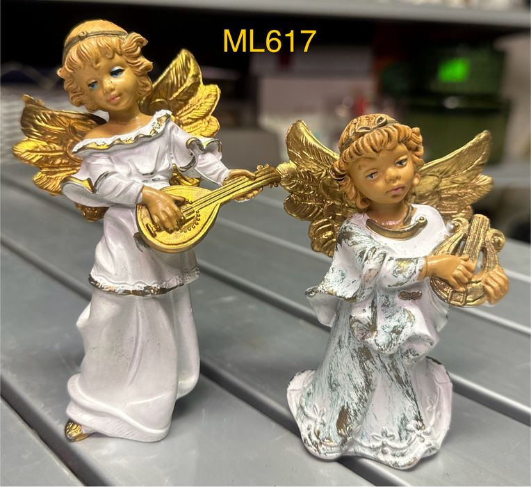 Figura rzezba Dekoracja Świąteczna Anioł Włoski Italy bombka zawieszka