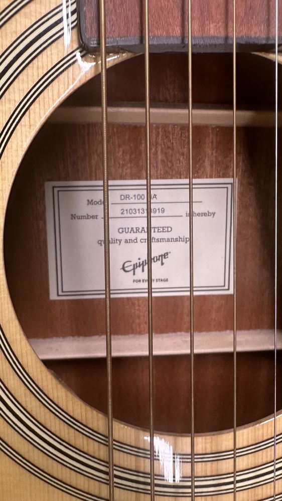 Epiphone DR 100 NA gitara akustyczna + stojak