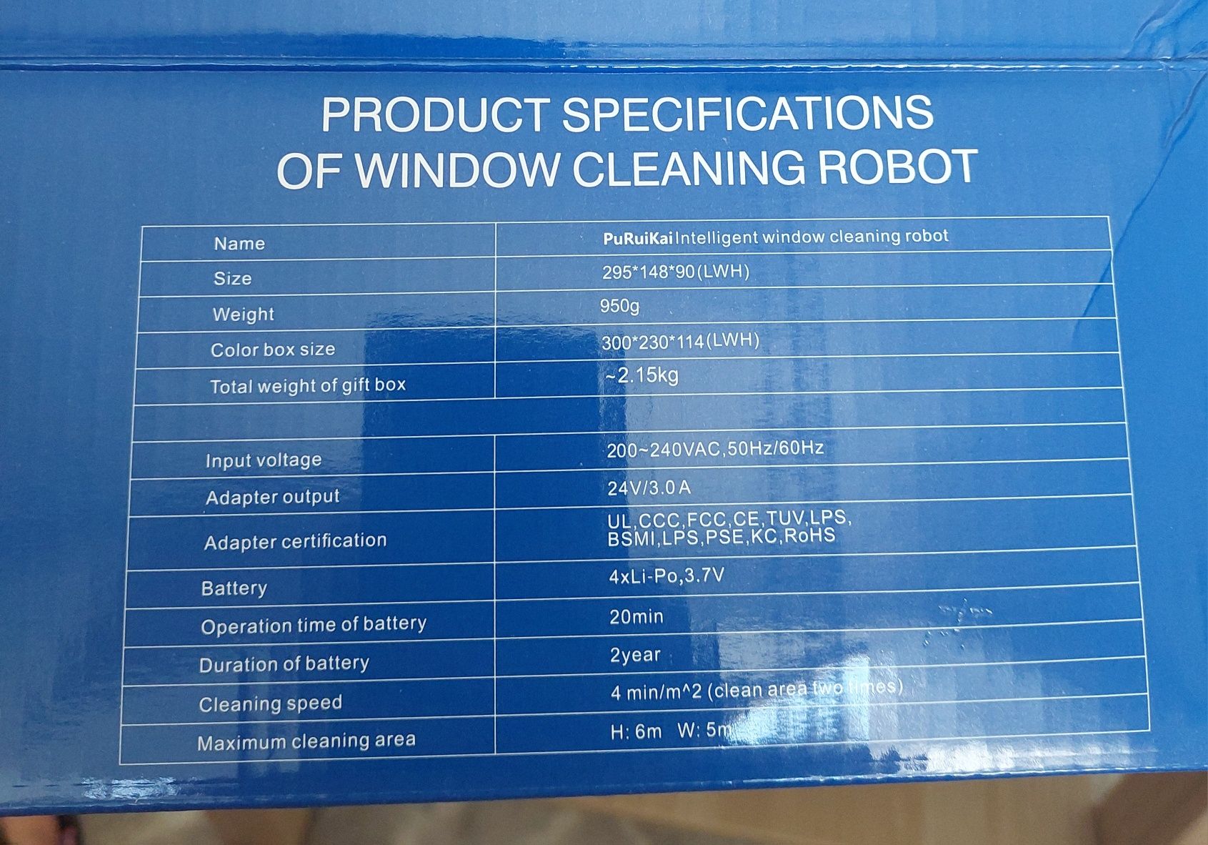 Robot do mycia okien
