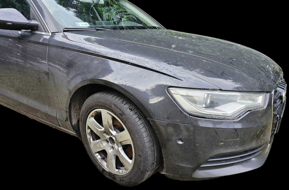 Audi A6 C7 4G Zderzak Maska Lampy Xenon Błotniki Przód Kompletny LX7U