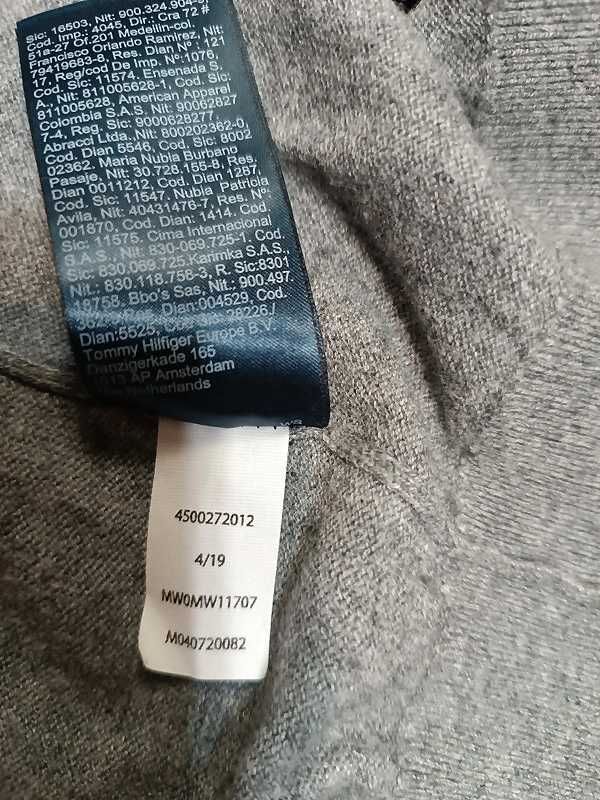 Tommy Hilfiger markowy sweter 15 % wełny roz XL