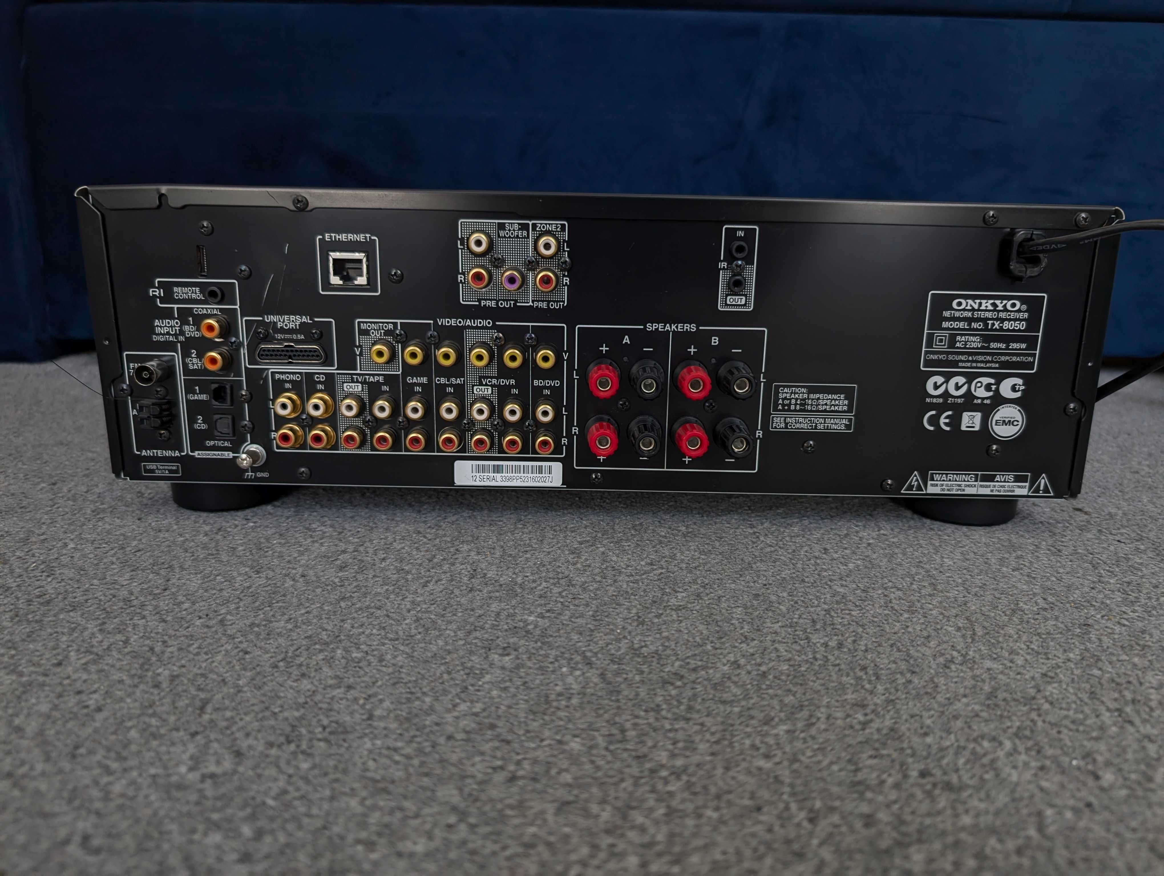 Onkyo TX8050 - topowy amplituner stereo z odtwarzaczem sieciowym