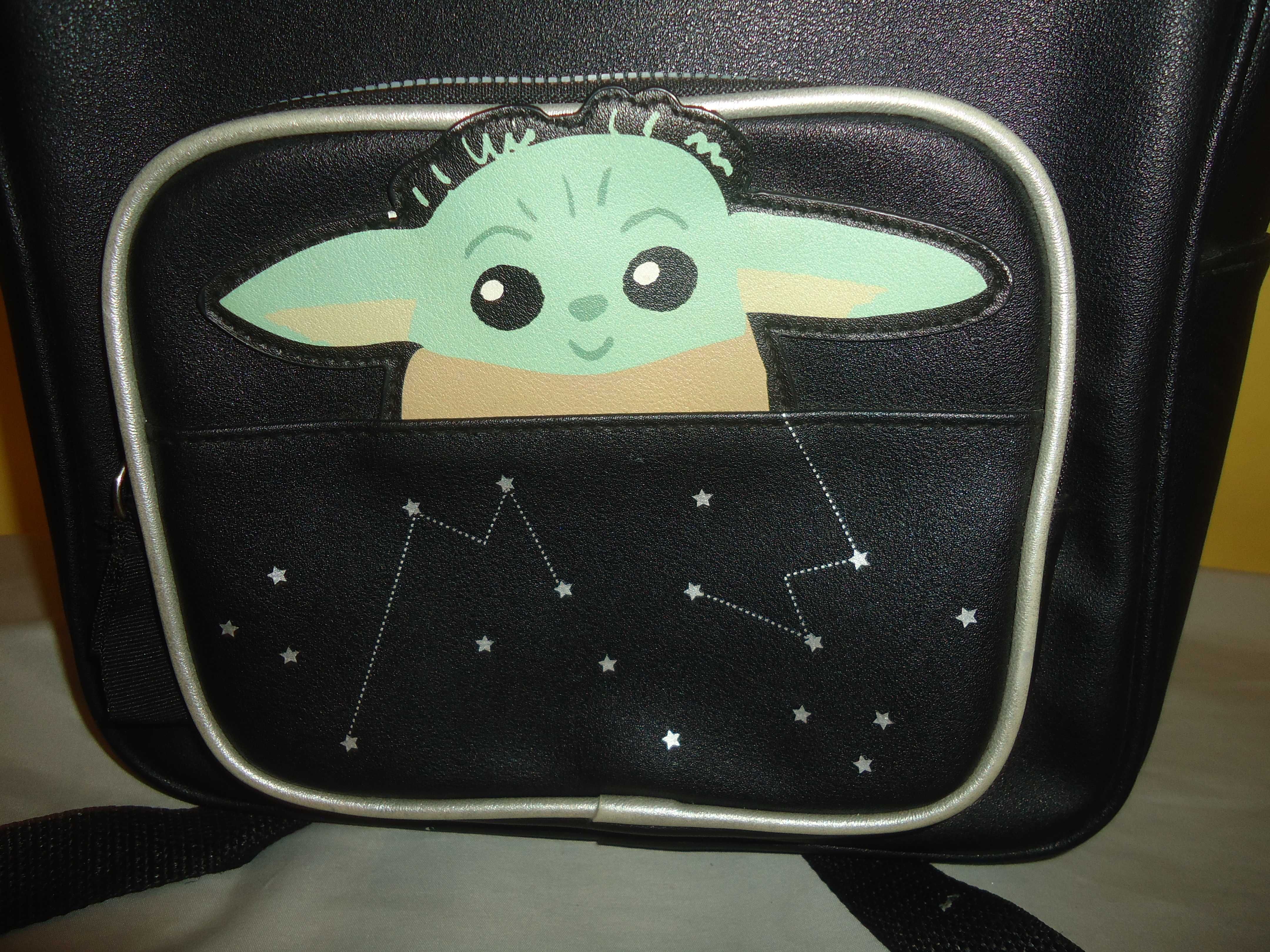 Primark Star Wars Mandalorian Czarny Plecak Baby Yoda