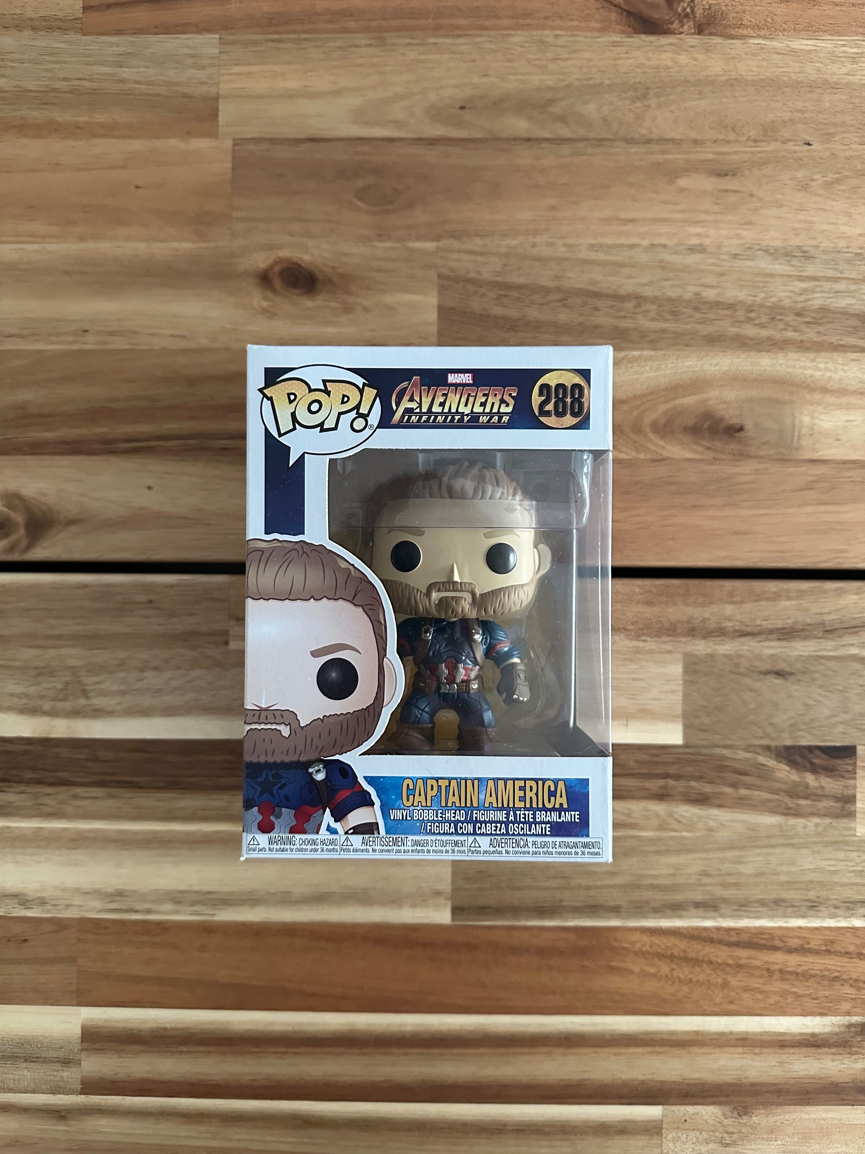 Funko Pop Captain America 288, Avengers Infinity War, como novo