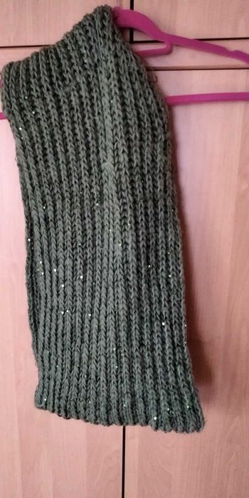 Szal - komin zielony