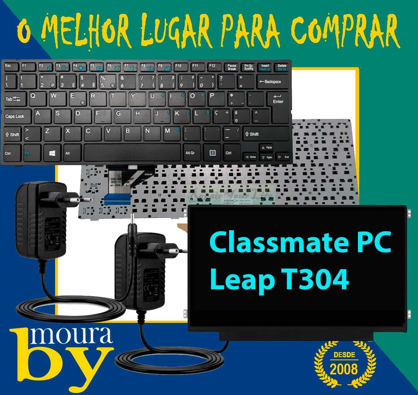 Carregador Teclado Monitor CLASSMATE PC LEAP T304 T304P E-ESCOLAS