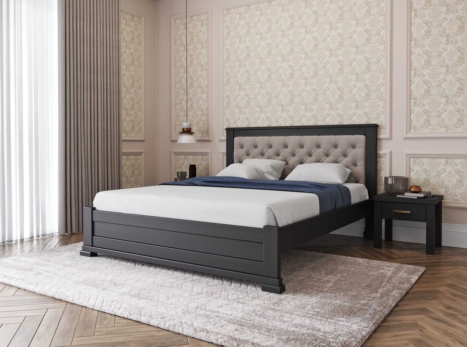 Ліжко з масиву Вільхи,  Дуба та Бука 160*200 Нове