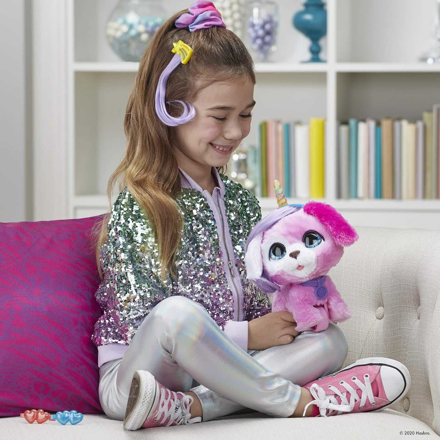 Гламурный Щенок на поводке FurReal Glamalots Puppy F1544