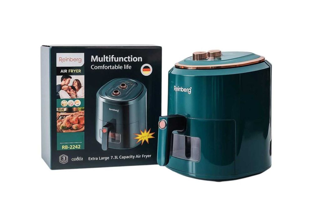 Мультипечь аэрогриль Rainberg RB  3800W фритюрница 10 программ