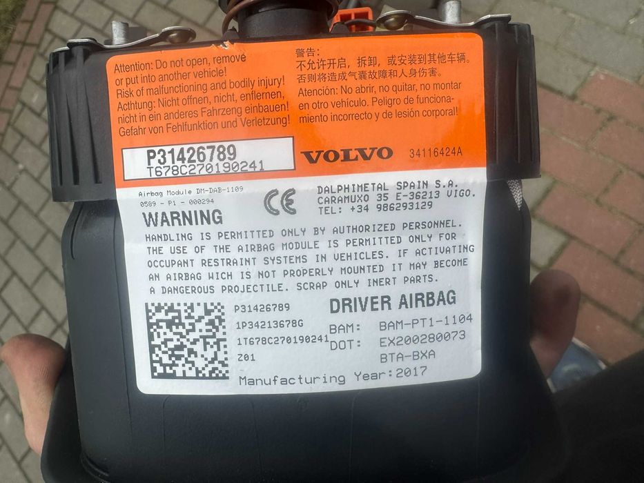 Deska rozdzielcza konsola Volvo V40 V40 II CC komplet ORYGINAŁ POLIFT