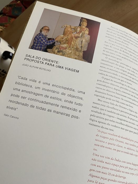 CATÁLOGO ilustrado  EXPOSIÇÃO Sala do Oriente: Escultor José Rodrigues - Proposta para uma Viagem