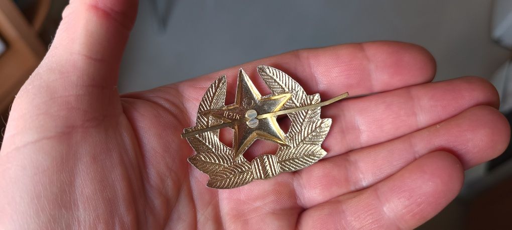 Sowiecka odznaka, wpinka do czapki, kokarda wojskowa