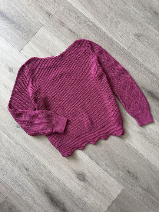 Малиновий светр кофта zara M