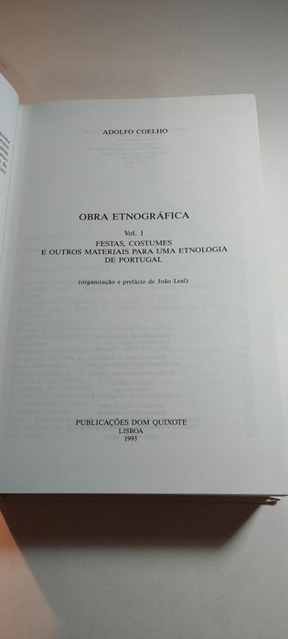 Festas, Costumes e Outros Materiais para uma Etnologia  de Portugal