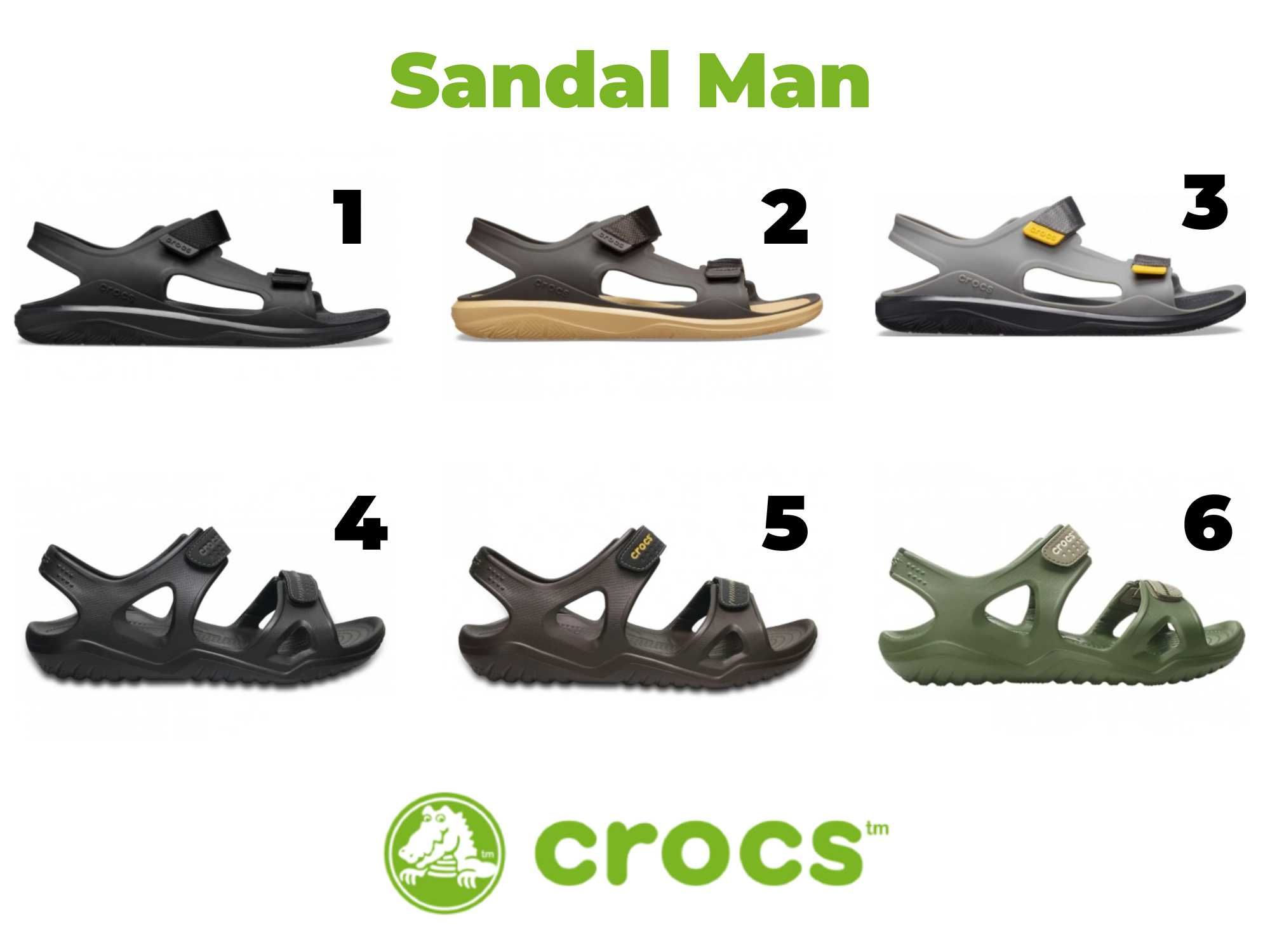 Чоловічі сандалі крокс на літо Crocs Sandal man Swiftwater Expedition