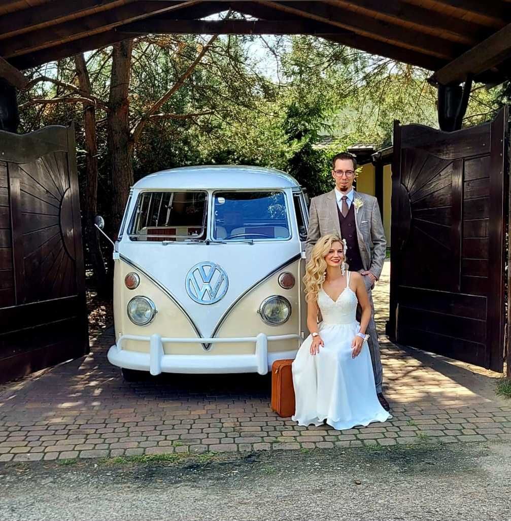 VW T1 Bulik Ogórek bus auto do ślubu klasyk na wesele reklama boho