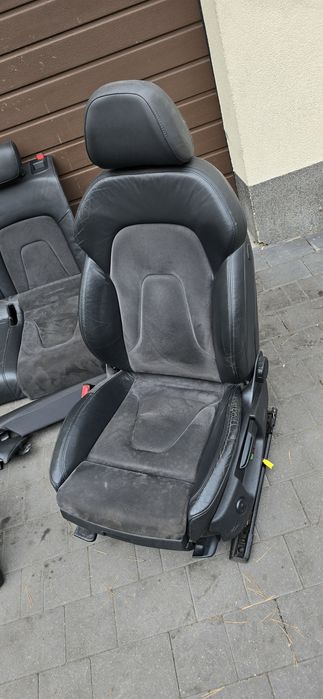 Fotele kanapy boczki Audi A4 B8 półskóra Europa grzane