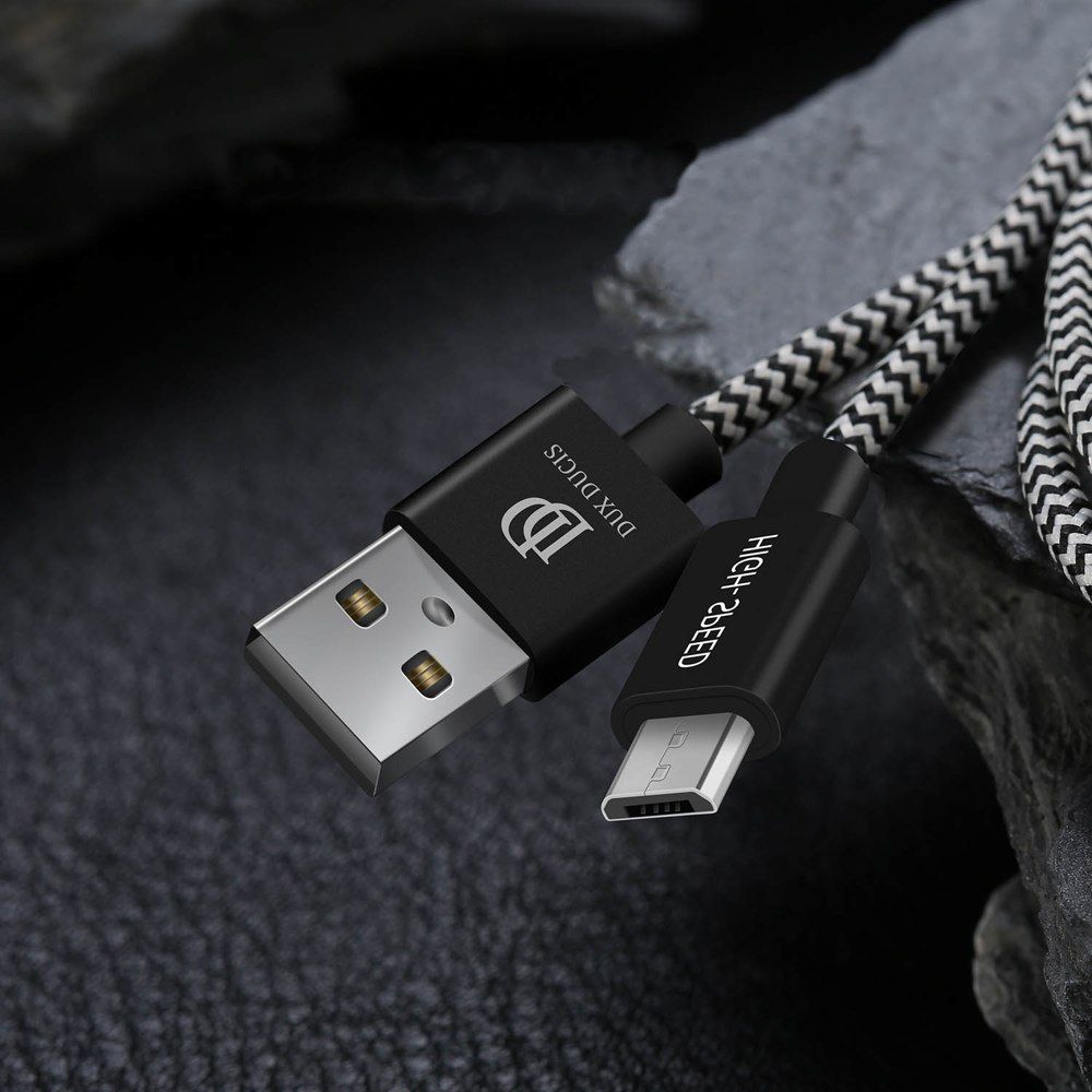 Kabel Przewód Usb / Micro Usb 2.1A 2M Dux Ducis K-One Series Czarny