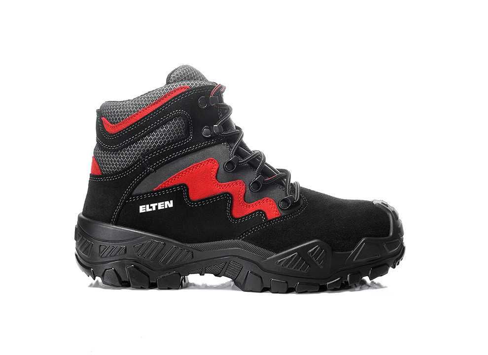 Buty robocze Elten MICK black-red Mid ESD S3S R. 48. (14)