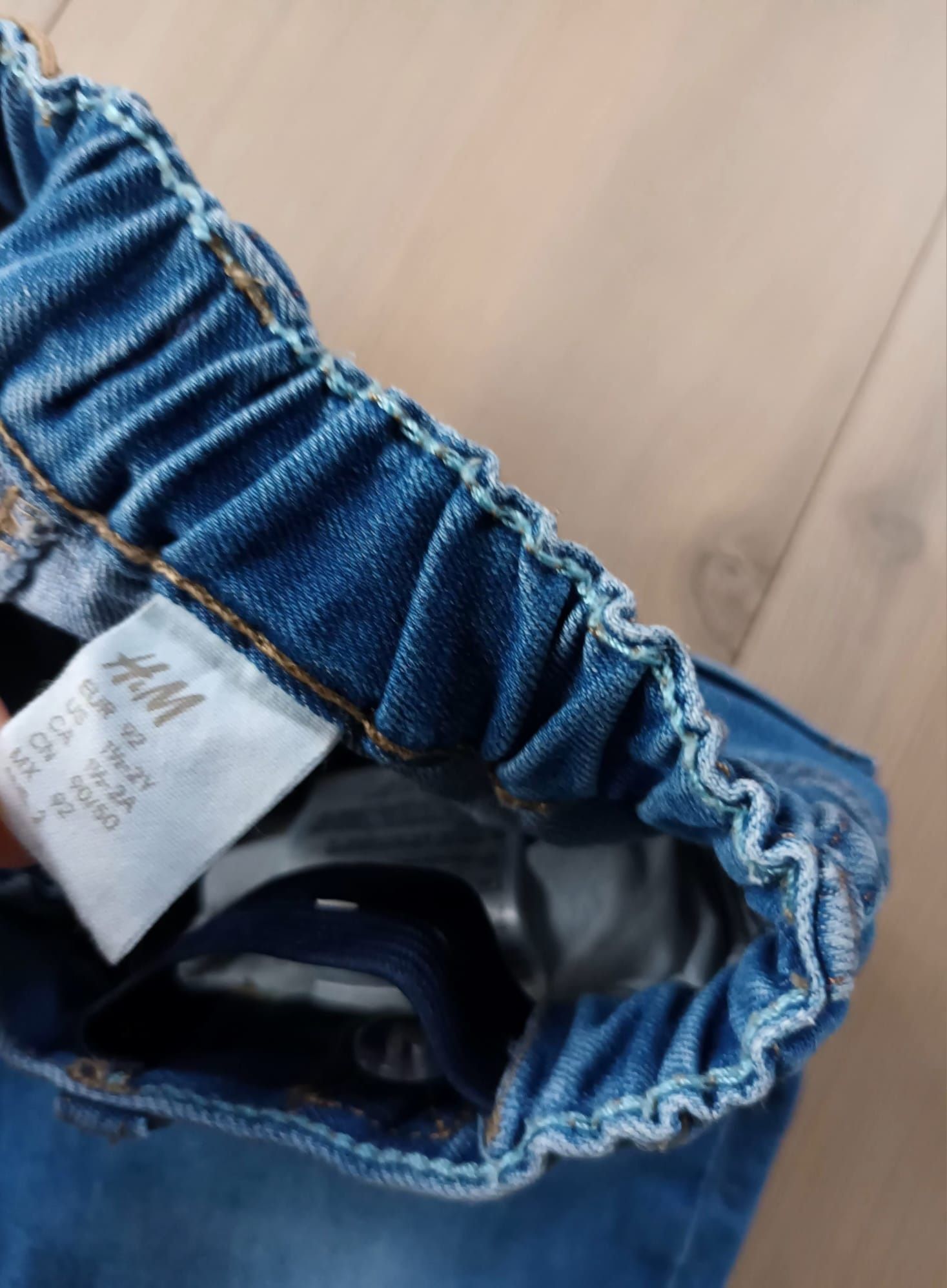H&M spodnie jeansowe soft 92 jeans miękkie i elastyczne