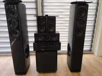 Kino domowe Amplituner Denon AVR X1 300 Kolumny Wharfedale Subwoofer