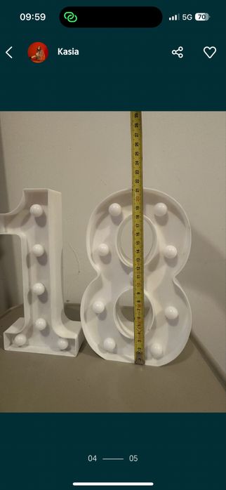 Lampki 18 na baterie osiemnastka