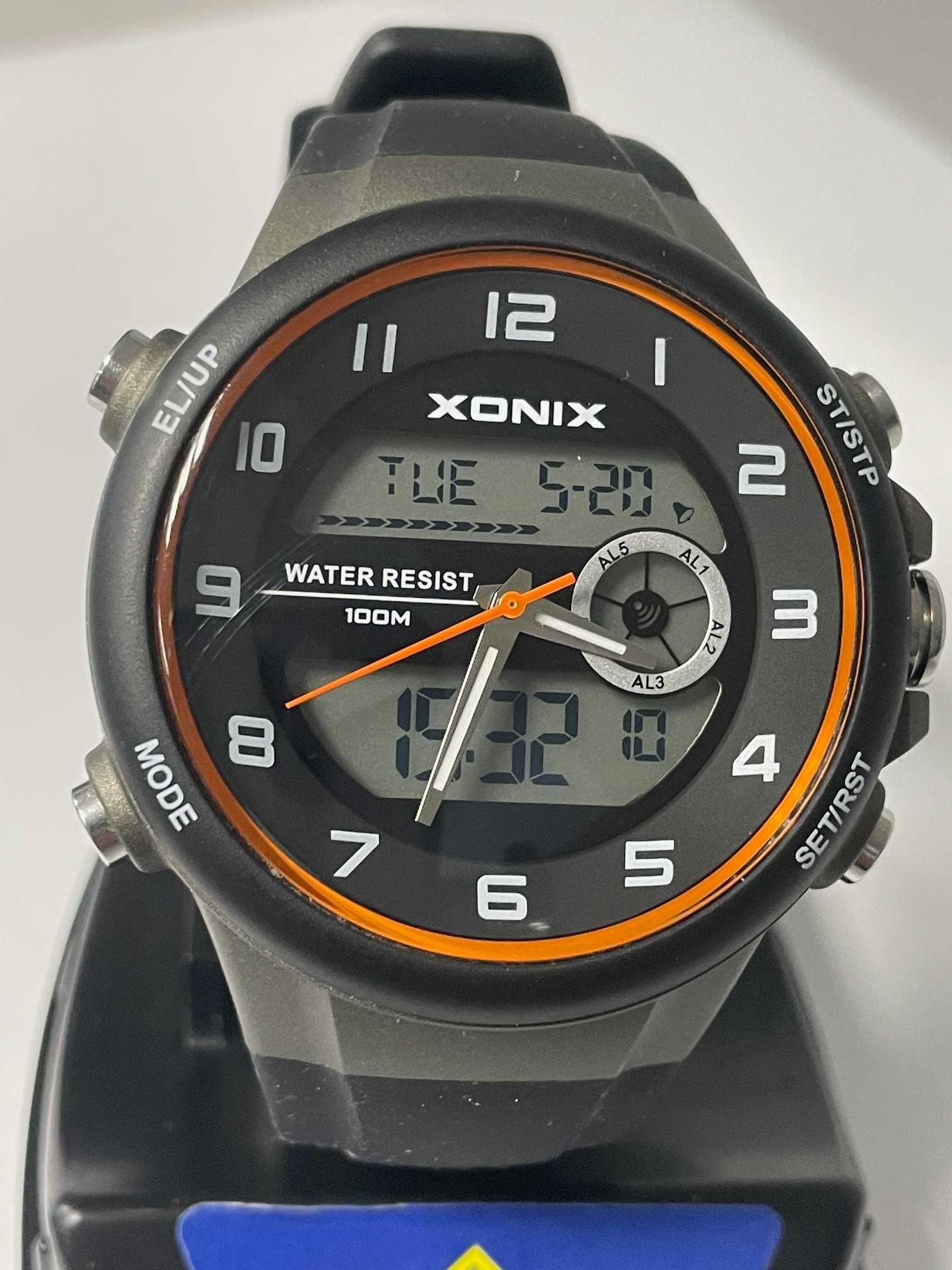 Zegarek XONIX DualTime Duży Wodoszczelny