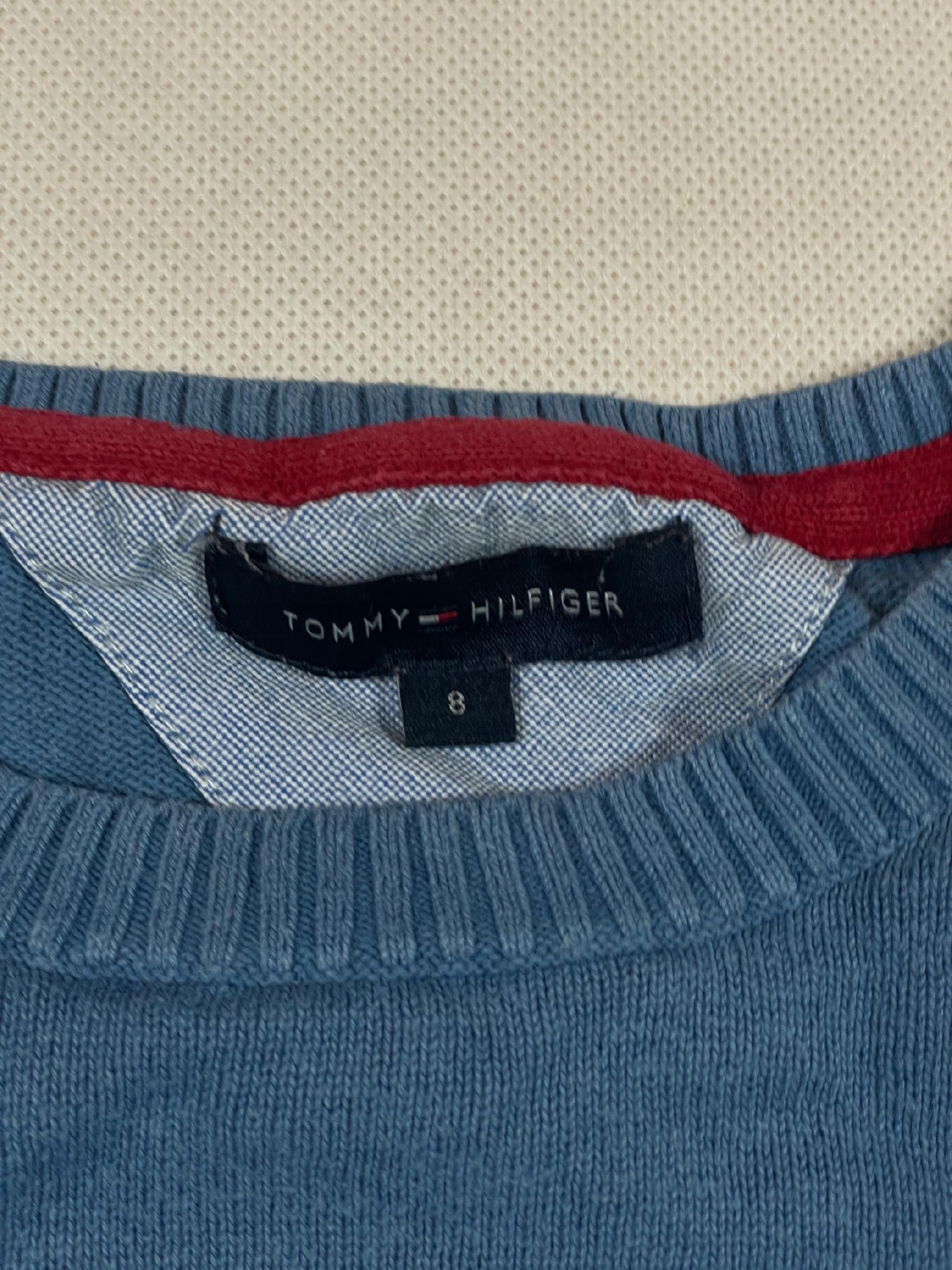 Tommy Hilfiger Sweterek Dziecięcy Męski Elegancki Logo Unikat 8Y