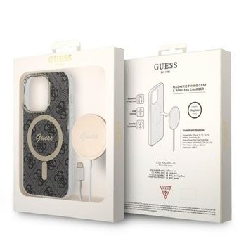 Oryginalna Ładowarka Indukcyjna GUESS Magsafe + etui Iphone 14 Pro