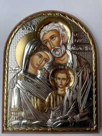 Срібна ікона «Святе сімейство»