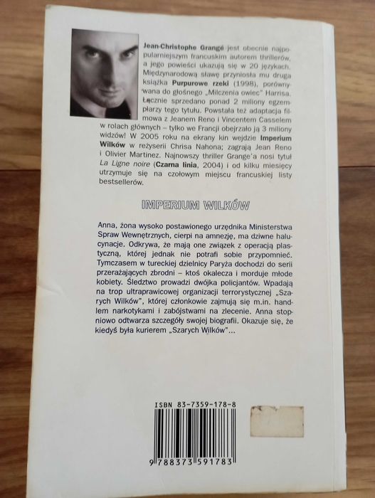 sprzedam książkę imperium wilków J.CH.Grange triller