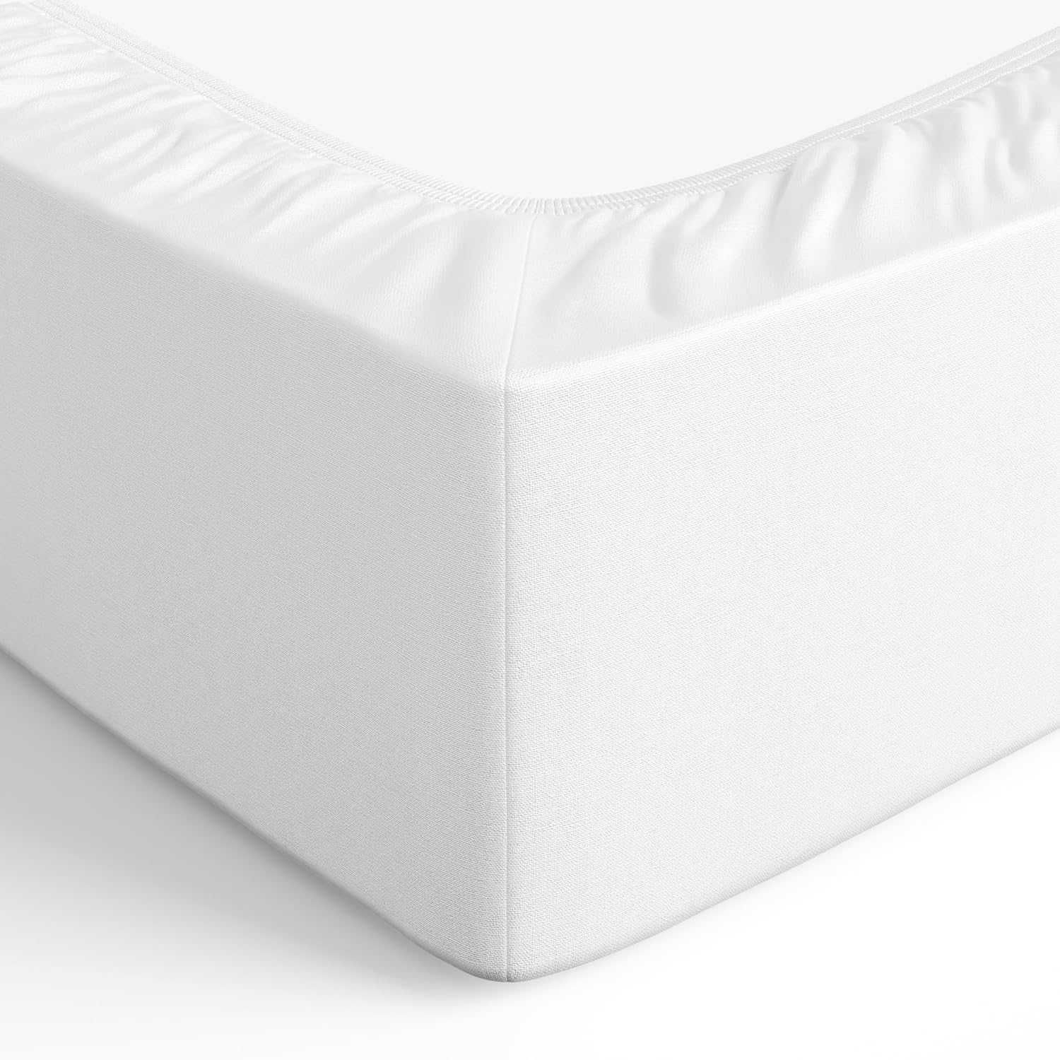 PRZEŚCIERADŁO 180x200x30cm z gumką białe Amazonbasics h021