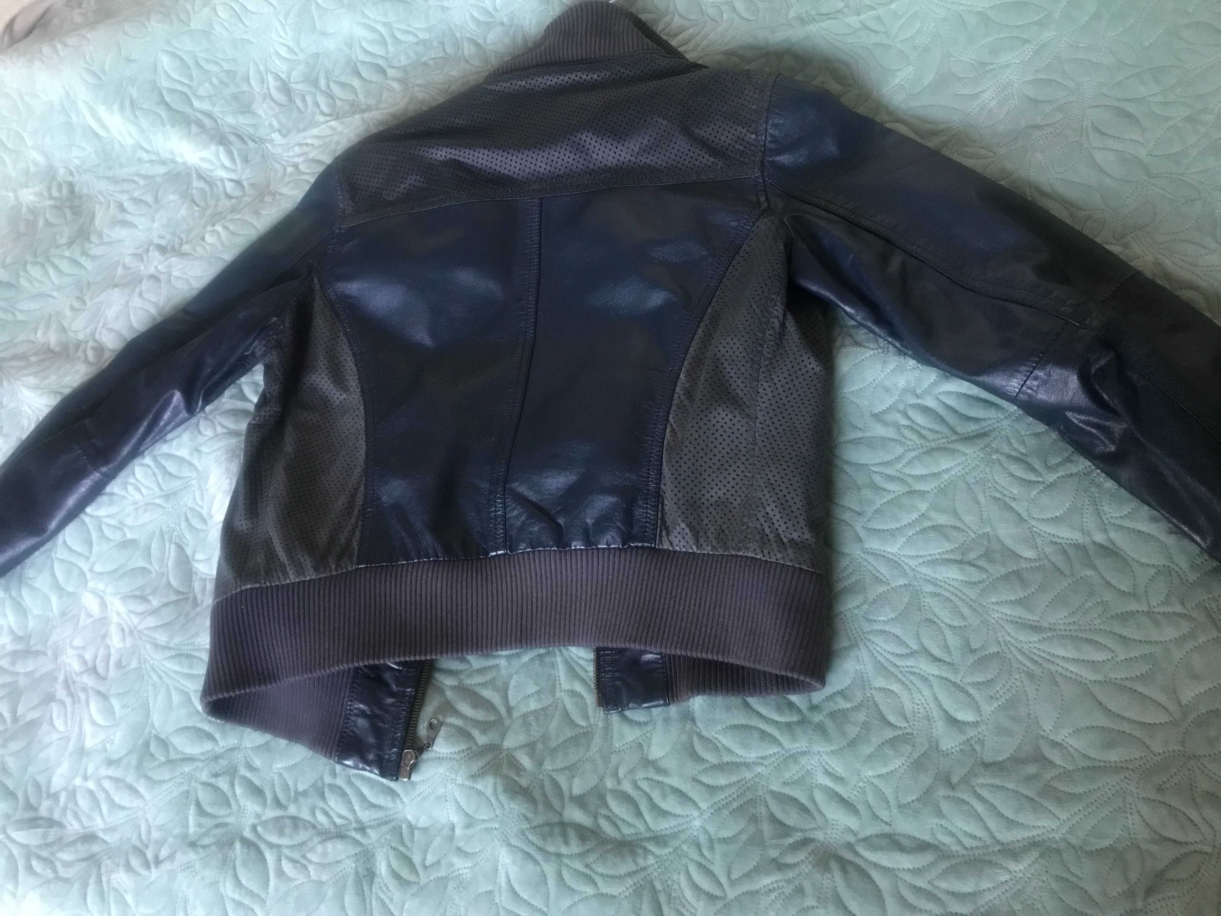 Kurtka skórzana IRF leather collection vintage rozmiar L na podszewce