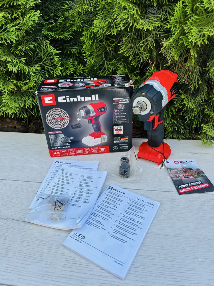 Ударний гайковерт безщітковий Einhell TP-CW 18Li BL - Solo