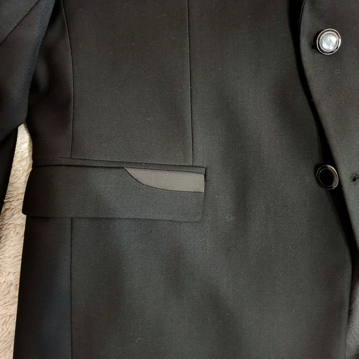 Костюм классика смокинг однобортный чёрный