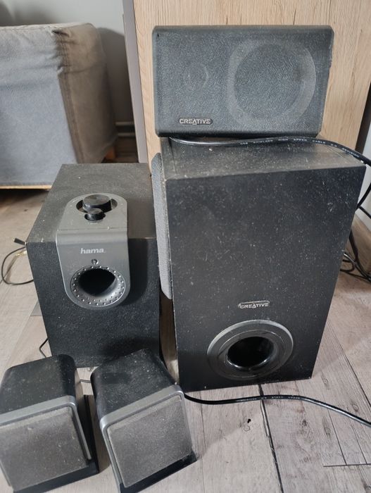 Głośniki zestaw Hama i Creative