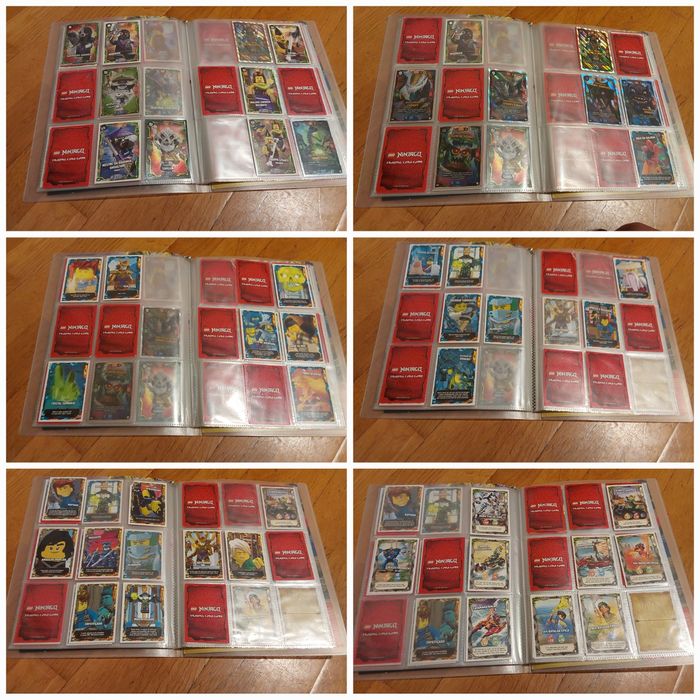 Lote de 94 Cartas Ninjago com Arquivador