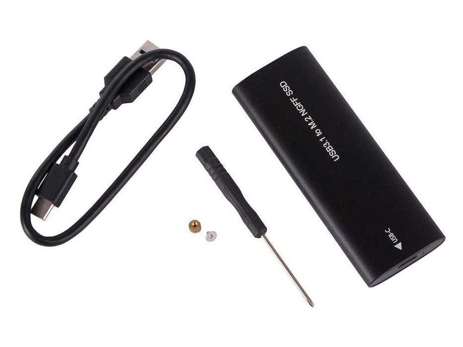 Obudowa adapter dysku kieszeń m.2 sata ngff usb typ-c 3.1  2230/2280mm
