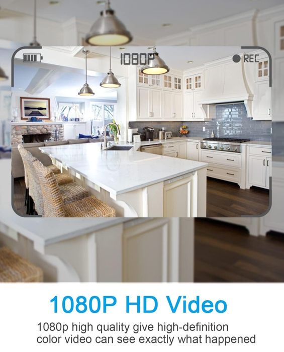 KAGMY Zegar ścienny z kamerą szpiegowską