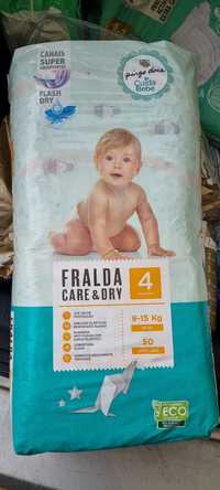 Підгузники fralda 4ка 9-15кг. 50шт. 350грн.